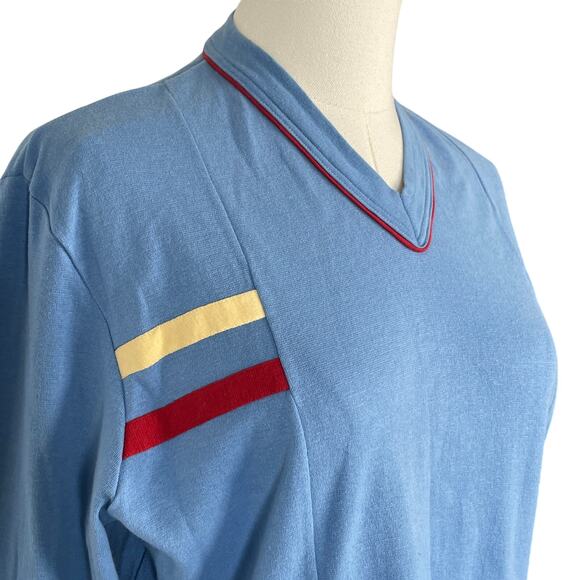 Götzburg Long Sleeve Crewneck Cotton Base Layer Long Shirt Powder Blue - Picture 2 of 6